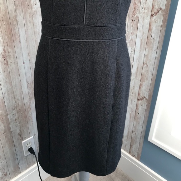NWT Banana Republic sz 8 black wool bodycon dress - Picture 5 of 9